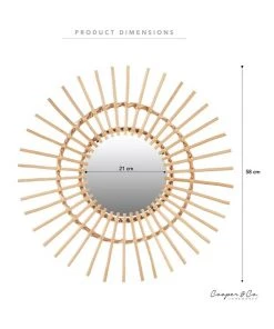 Cooper & Co 58cm Natural Willow Wall Mirror 11 Cooper & Co 58cm Natural Willow Wall Mirror -The Shine Nook Sales Store 835344370 6 720x928