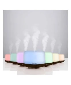 Milano Décor 500ml Aroma Mood Light Diffuser Dark Wood 6 Milano Décor 500ml Aroma Mood Light Diffuser Dark Wood -The Shine Nook Sales Store 835972210 3 720x928