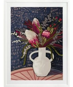 Urban Road Flora Australis Print White Frame