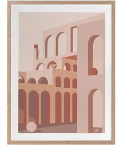 Urban Road Grand Designs Print Oak Frame