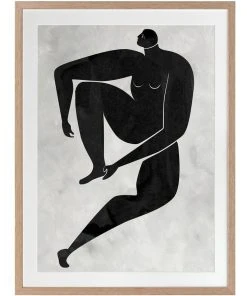 Urban Road Lydia Cut-Out I Print Oak Frame