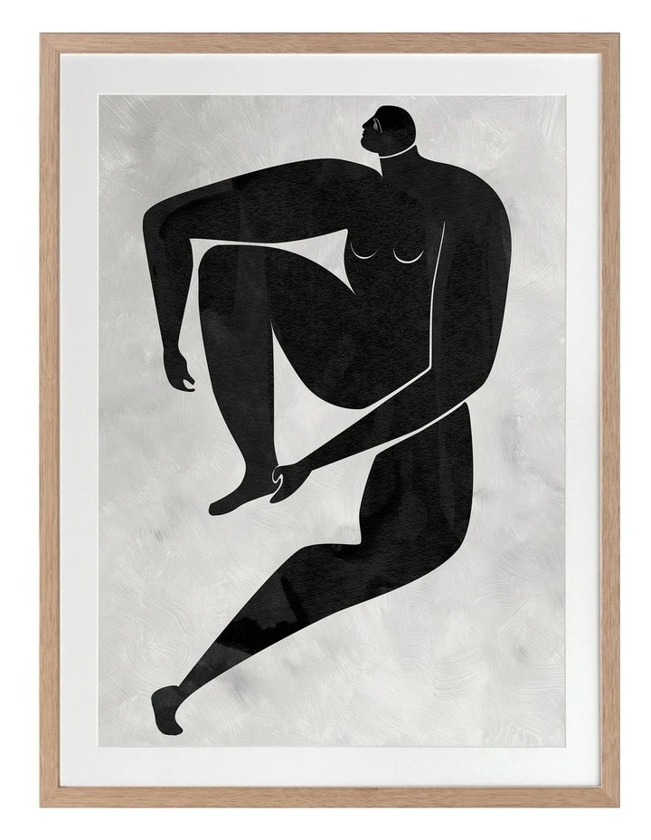 Urban Road Lydia Cut-Out I Print Oak Frame 1 Urban Road Lydia Cut-Out I Print Oak Frame