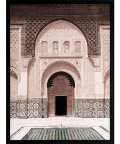 Urban Road Moroccan Pool Print Black Frame