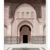 Urban Road Moroccan Pool Print White Frame