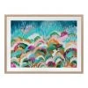 Urban Road Rainbow Hills Print Oak Frame