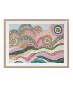 Urban Road Sail Away Print Oak Frame