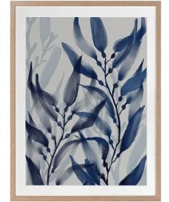 Urban Road Shelter Island II Print Oak Frame