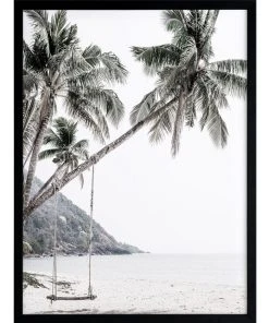 Urban Road Swing Life Away Print Black Frame