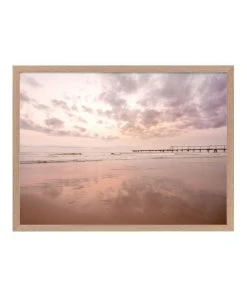Urban Road The Pier Framed Print with Oak Frame