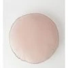Beau & Bonnie Round Velvet Cushion In Pink