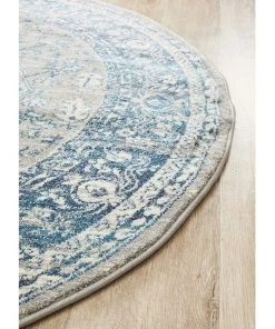 Rug Culture Babylon 207 Blue Round Rug -The Shine Nook Sales Store 838362520 4 720x928