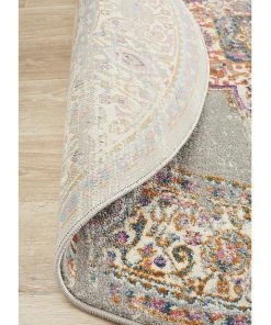 Rug Culture Babylon 211 Grey Round Rug -The Shine Nook Sales Store 838362610 7 720x928