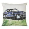 Bromley Vintage Car Cushion Blue