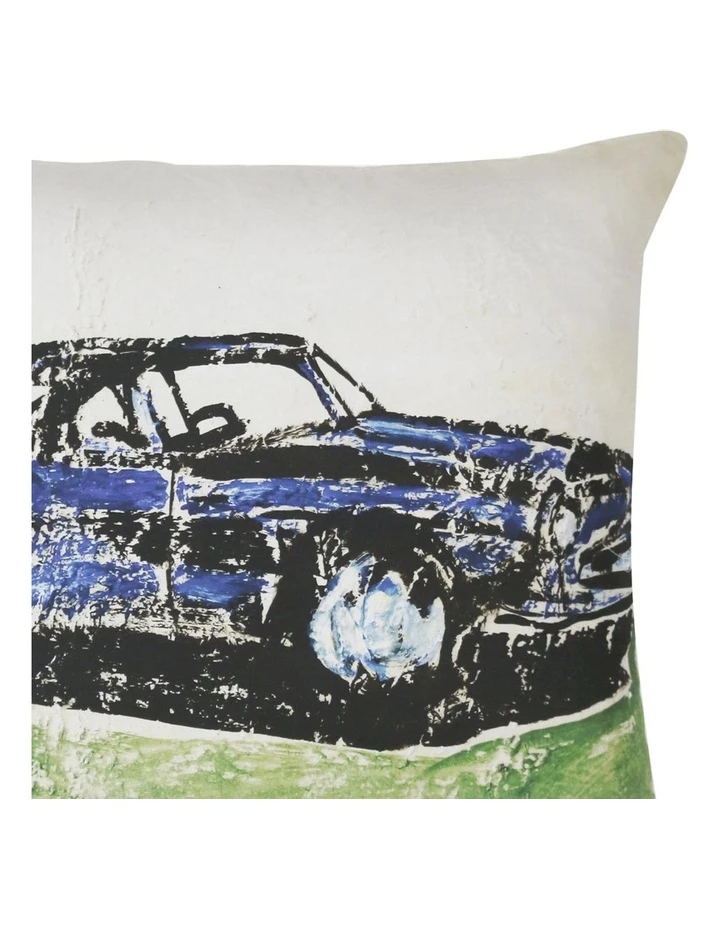 Bromley Vintage Car Cushion Blue 2 Bromley Vintage Car Cushion Blue - Image 2