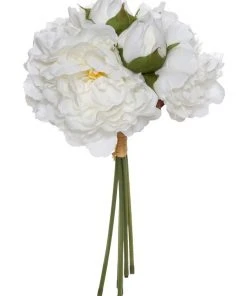Rogue Peony Bouquet White 20x20x36cm