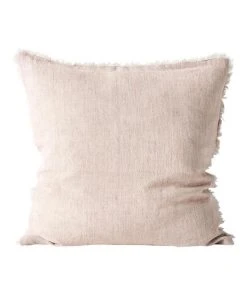 Aura Home Vintage Linen Fringe Cushion Shell