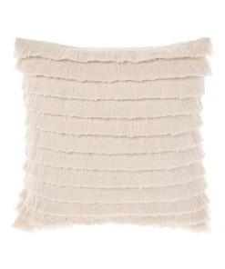 Linen House Trento Cushion Vanilla
