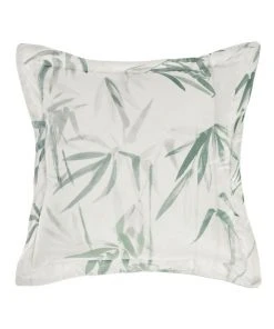Grace by Linen House Bamboo Florette Cushion Sage