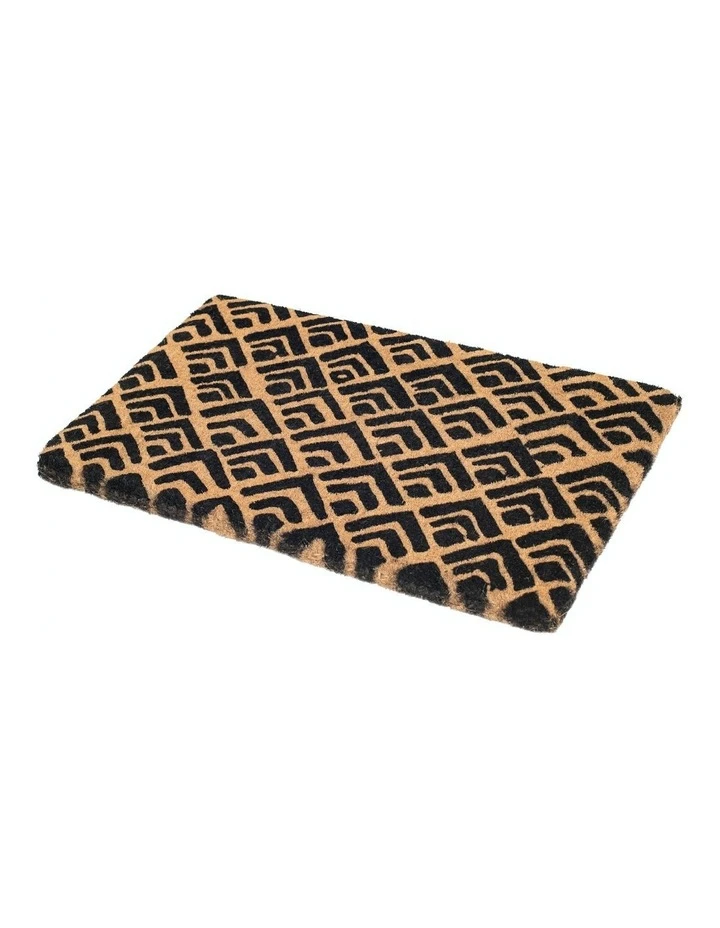 Fab Habitat 45x75cm Block Print Coir Doormat 1 Fab Habitat 45x75cm Block Print Coir Doormat
