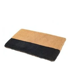 Fab Habitat 45x75 cm Black Belt Coir Doormat