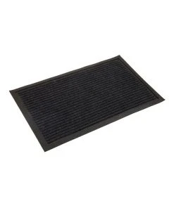 Fab Habitat Daro Charcoal Polypropylene Doormat 90x150cm
