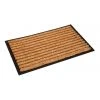 Fab Habitat Stripes Rubber Bordered Coir Doormat 45x75 cm