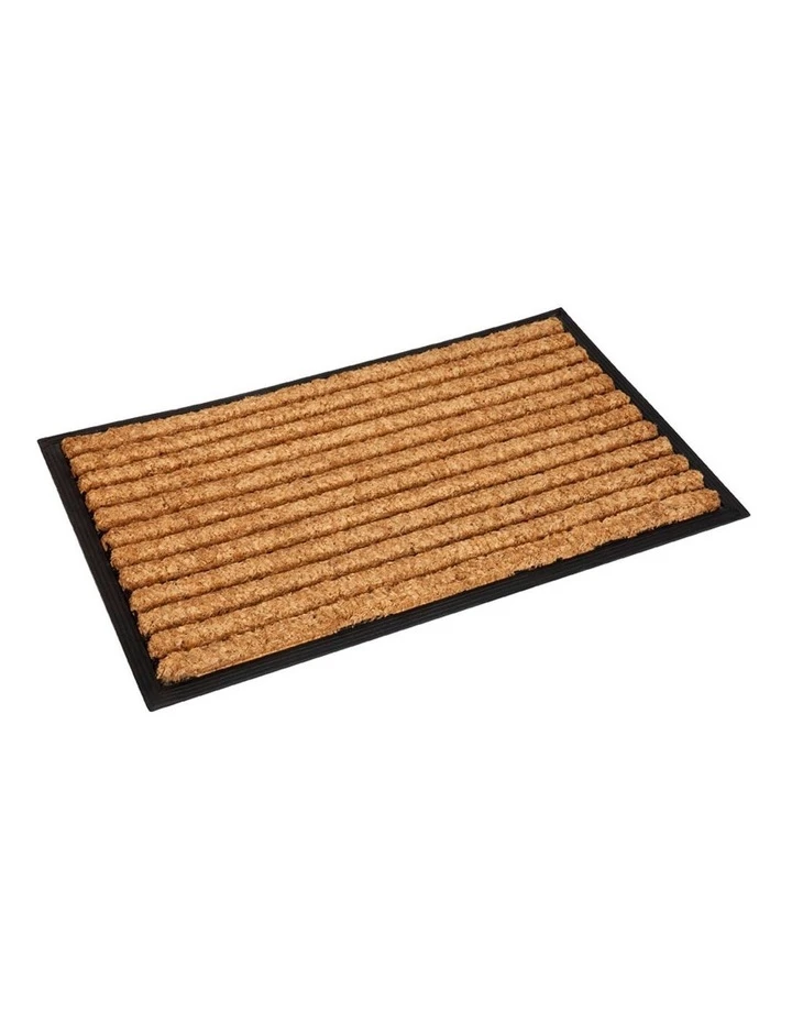 Fab Habitat Stripes Rubber Bordered Coir Doormat 45x75 cm 1 Fab Habitat Stripes Rubber Bordered Coir Doormat 45x75 cm