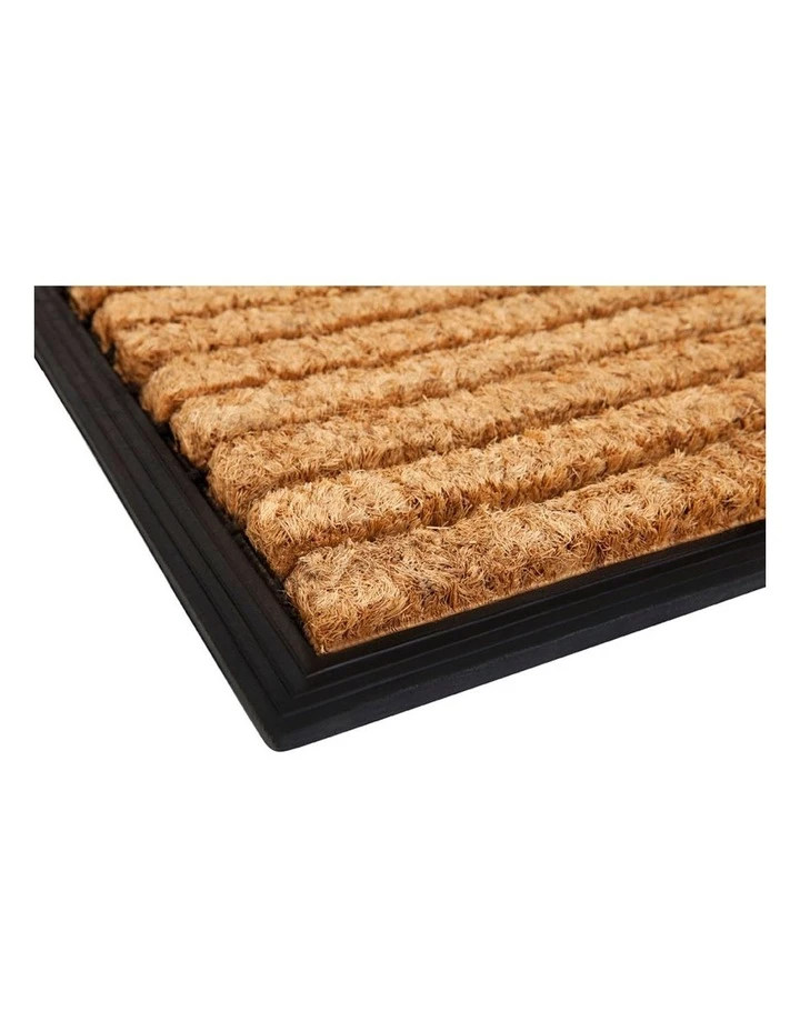 Fab Habitat Stripes Rubber Bordered Coir Doormat 45x75 cm 2 Fab Habitat Stripes Rubber Bordered Coir Doormat 45x75 cm - Image 2