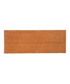 Fab Habitat Nubra Plain Natural PVC Backed Coir Door Mat 75x120 cm