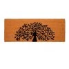 Fab Habitat Tree Of Life PVC Backed Coir Doormat 45x120 cm
