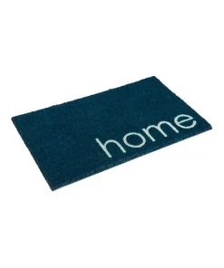 Fab Habitat Blue Home PVC Backed Coir Doormat 60x90 cm