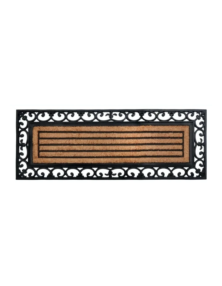 Fab Habitat 45x120cm Nautica Rubber Bordered Coir Doormat 1 Fab Habitat 45x120cm Nautica Rubber Bordered Coir Doormat