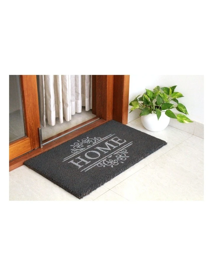 Fab Habitat Home Dark Grey PVC Backed Coir Doormat 60x90 cm 4 Fab Habitat Home Dark Grey PVC Backed Coir Doormat 60x90 cm - Image 4