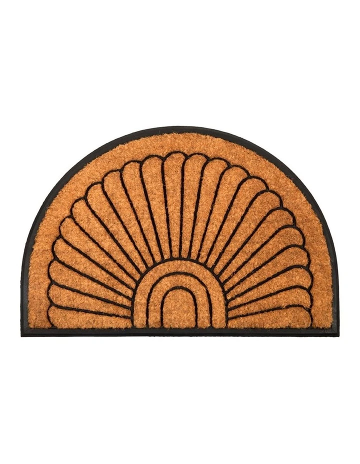 Fab Habitat 60x90 cm Kochi Half Round Rubber and Coir Doormat 3 Fab Habitat 60x90 cm Kochi Half Round Rubber and Coir Doormat - Image 3
