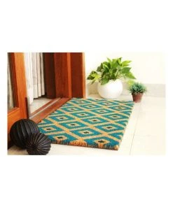 Fab Habitat Kimberley Blue PVC Backed Coir Doormat 75x120 cm 7 Fab Habitat Kimberley Blue PVC Backed Coir Doormat 75x120 cm -The Shine Nook Sales Store 840968740 3 720x928