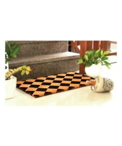 Fab Habitat Diamond PVC Backed Coir Doormat 45x120 cm -The Shine Nook Sales Store 840969010 5 720x928