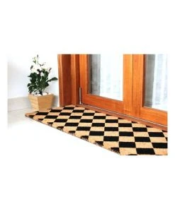 Fab Habitat Diamond PVC Backed Coir Doormat 45x120 cm -The Shine Nook Sales Store 840969010 6 720x928