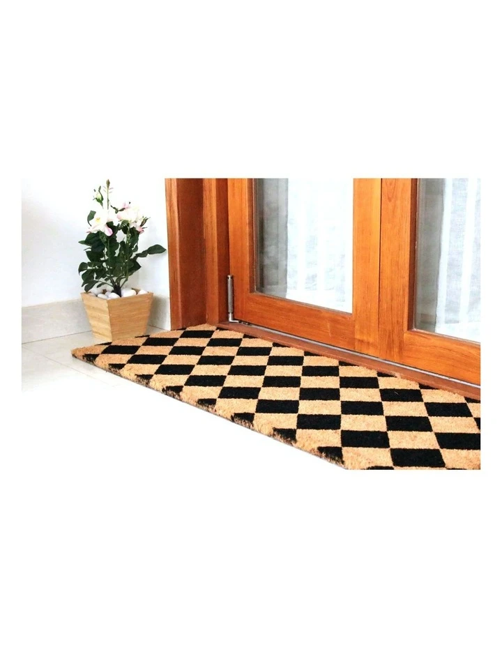 Fab Habitat Diamond PVC Backed Coir Doormat 45x75 cm 6 Fab Habitat Diamond PVC Backed Coir Doormat 45x75 cm - Image 6