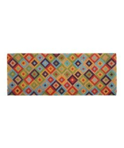 Fab Habitat Saman Multicolor Coir Doormat 45x120 cm