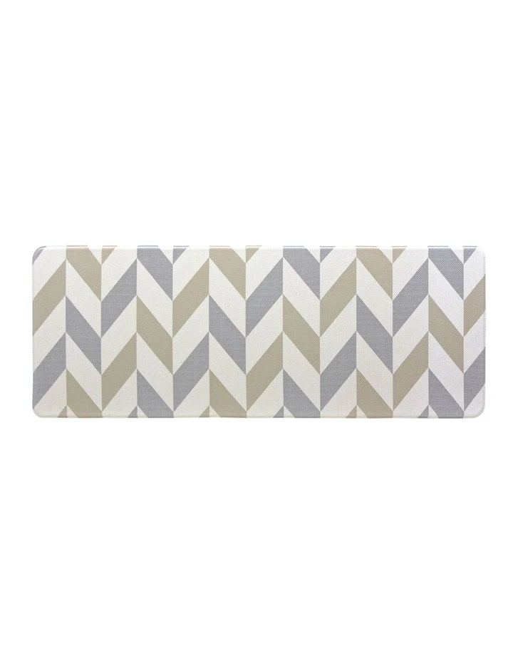 Fab Habitat 180x65cm Herringbone Gainsboro Kitchen Mat 2 Fab Habitat 180x65cm Herringbone Gainsboro Kitchen Mat - Image 2