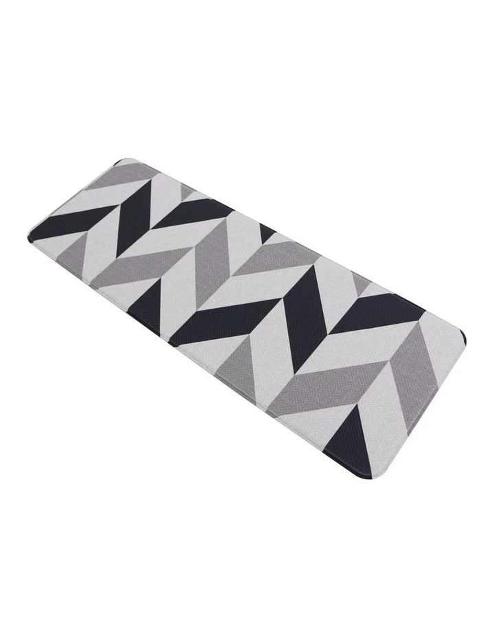 Fab Habitat 180x65cm Herringbone Navy Kitchen Mat 1 Fab Habitat 180x65cm Herringbone Navy Kitchen Mat