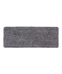 Fab Habitat Non slip mat Polycot Black 45x120cms