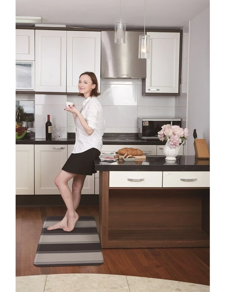 Fab Habitat 180x65cm Stripe Deep Cavern Kitchen Mat 4 Fab Habitat 180x65cm Stripe Deep Cavern Kitchen Mat - Image 4