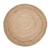 Fab Habitat 150cm Round Jute Rug | Decorative Floor Rug Phoenix Natural