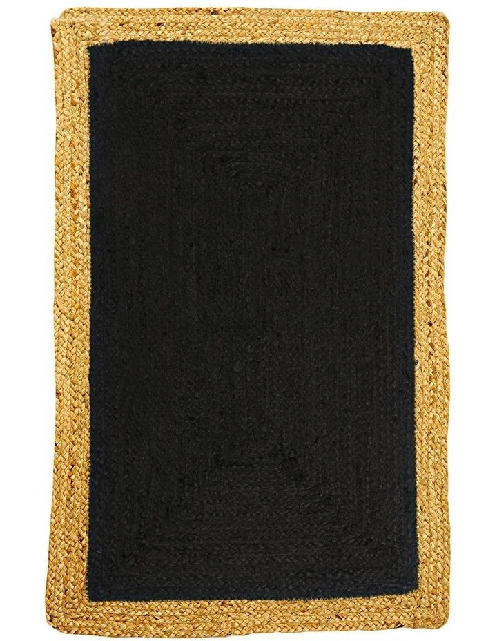 Fab Habitat 75x240cms Phoenix Black Jute Hall Runner 1 Fab Habitat 75x240cms Phoenix Black Jute Hall Runner