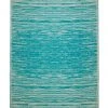 Fab Habitat 90x179cm Brooklyn Teal Recycled Plastic Outdoor Rug and Mat