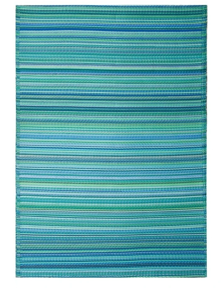 Fab Habitat 150x238cm Cancun Aqua Recycled Plastic Outdoor Rug and Mat 1 Fab Habitat 150x238cm Cancun Aqua Recycled Plastic Outdoor Rug and Mat