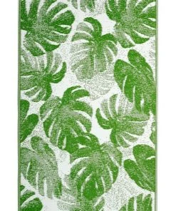 120x179 cm Fab Habitat Indoor/Outdoor Recycled Plastic Rug Mat - Panama Green
