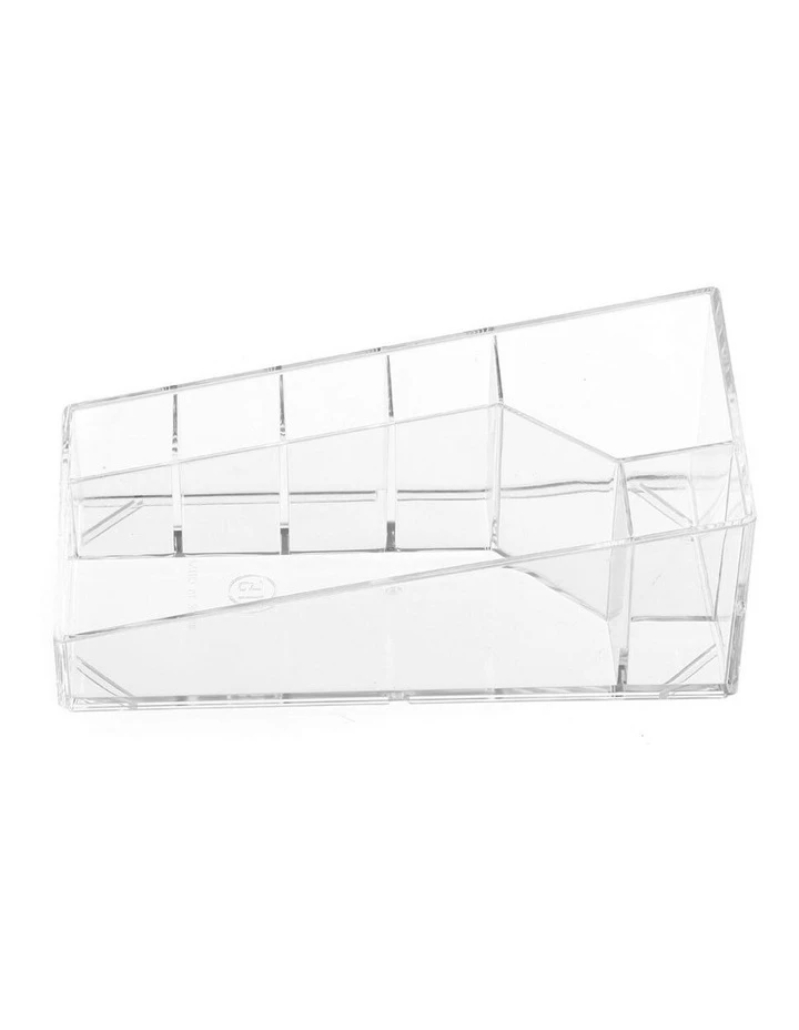 Box Sweden Crystal 7 Section Micro Station Makeup/Cosmetics Home Organiser Clear 2 Box Sweden Crystal 7 Section Micro Station Makeup/Cosmetics Home Organiser Clear - Image 2