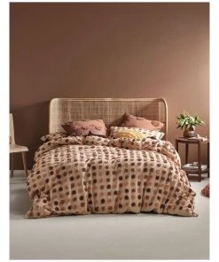 Linen House Haze Cushion Pecan -The Shine Nook Sales Store 841412350 4 720x928